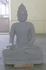 Product image 2 of the product “Seated Buddha made of Riverstone in Bhumisparsha - gesture of touching the earth. 125 cm height. ”